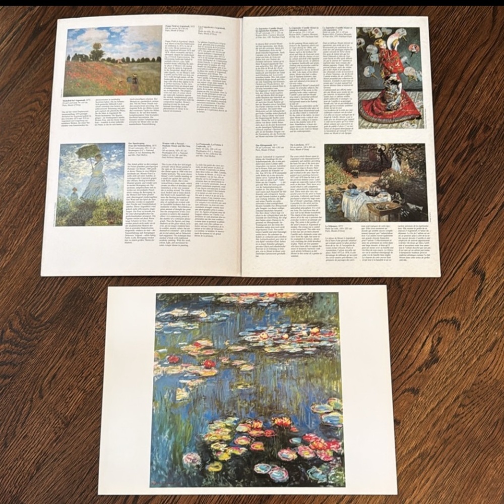 Claude Monet Art Posterbook - TASCHEN Copyright 1992 - Vintage Art - Picture 3 of 16